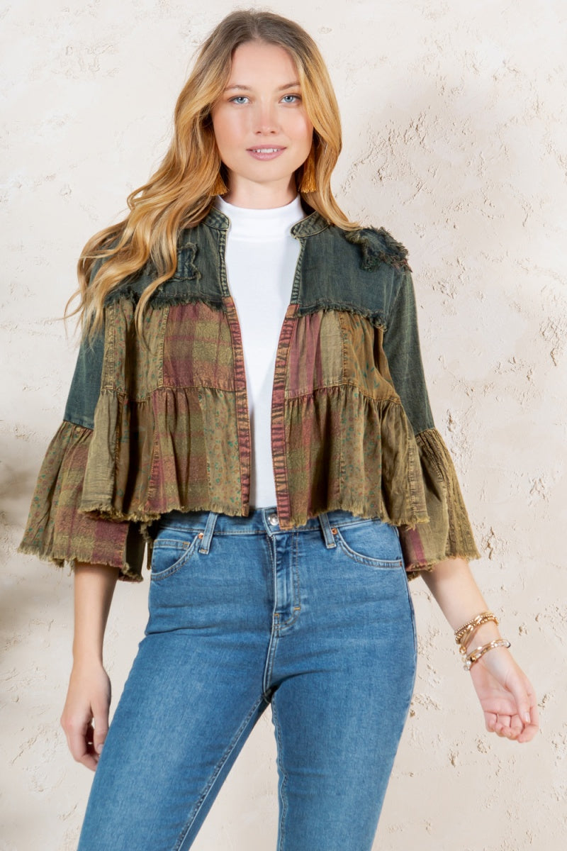 Cosmic Cottage Cropped Cardigan