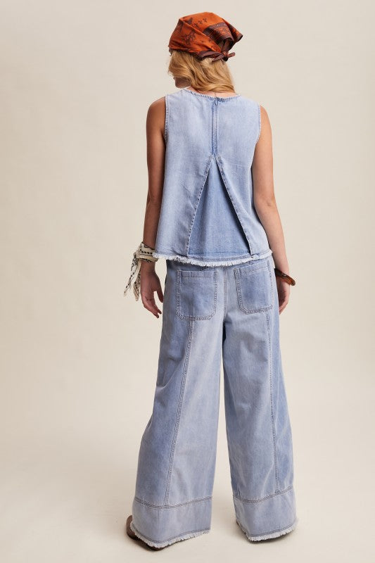 Skyline Denim Wide Leg Pants