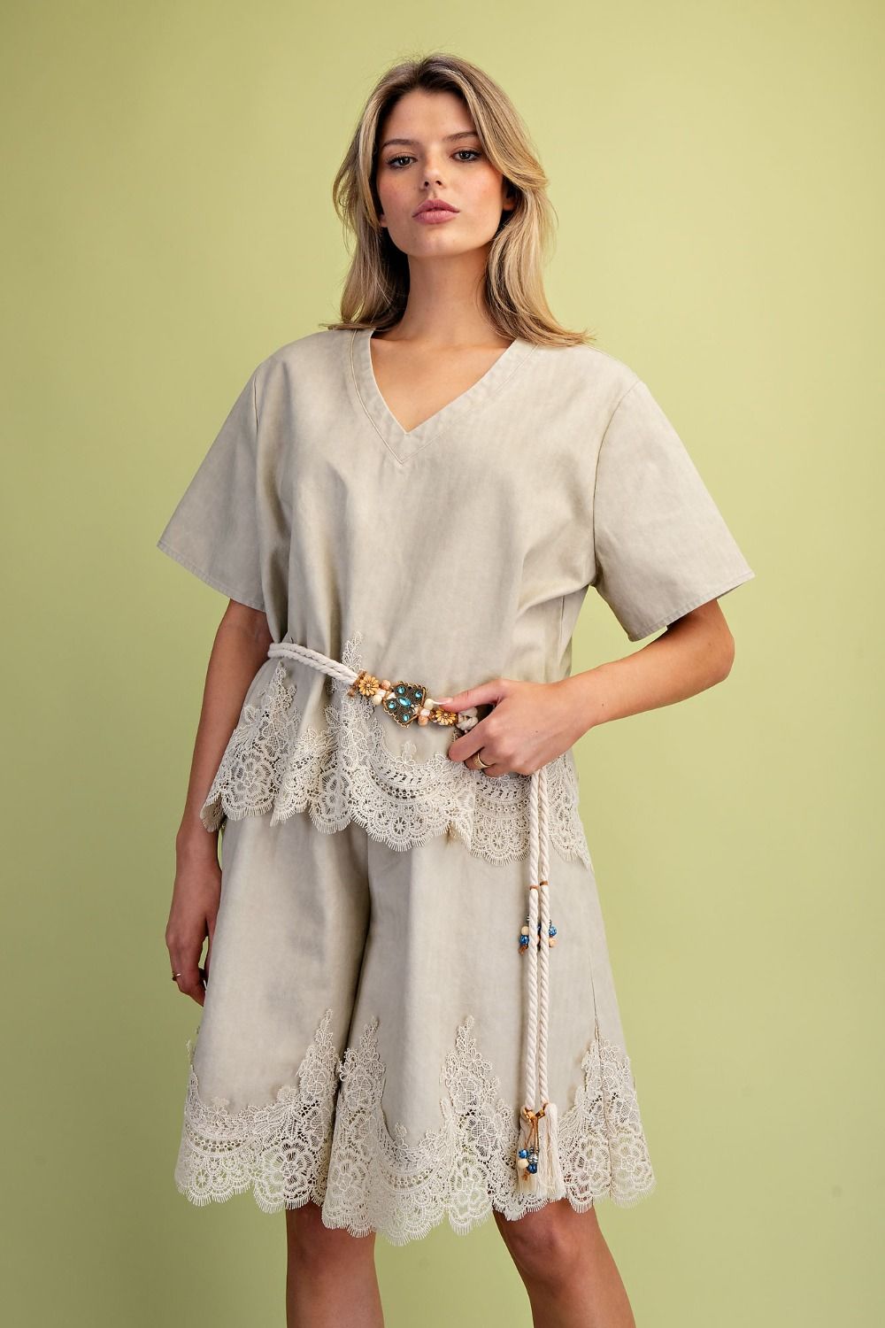 Heritage Lace Cotton Shorts