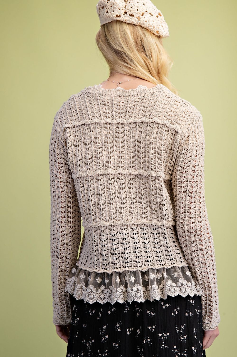 Windswept Willow Crochet Cardigan