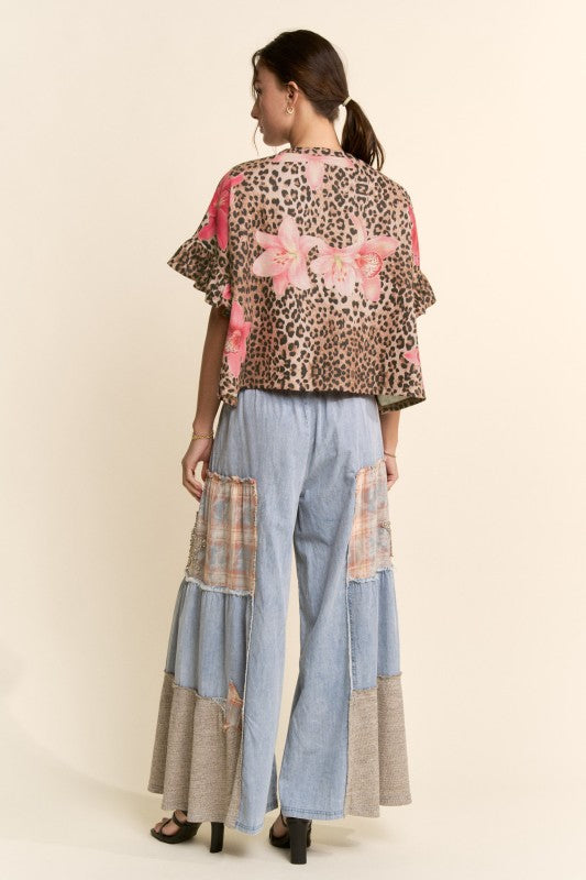 Sweet And Spotted Waffle Knit Top