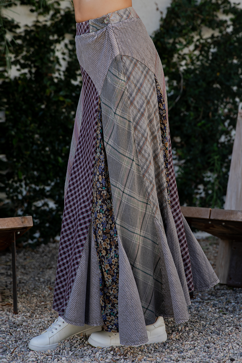 Folk Song Cotton Skirt