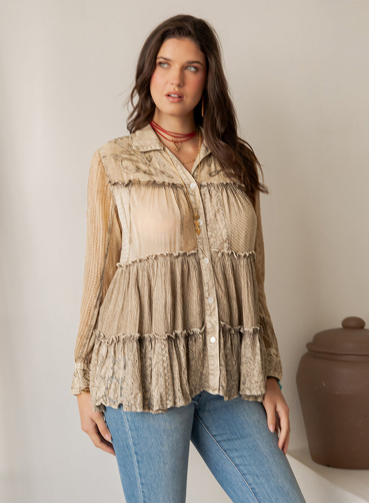 Sand Dune Tiered Top