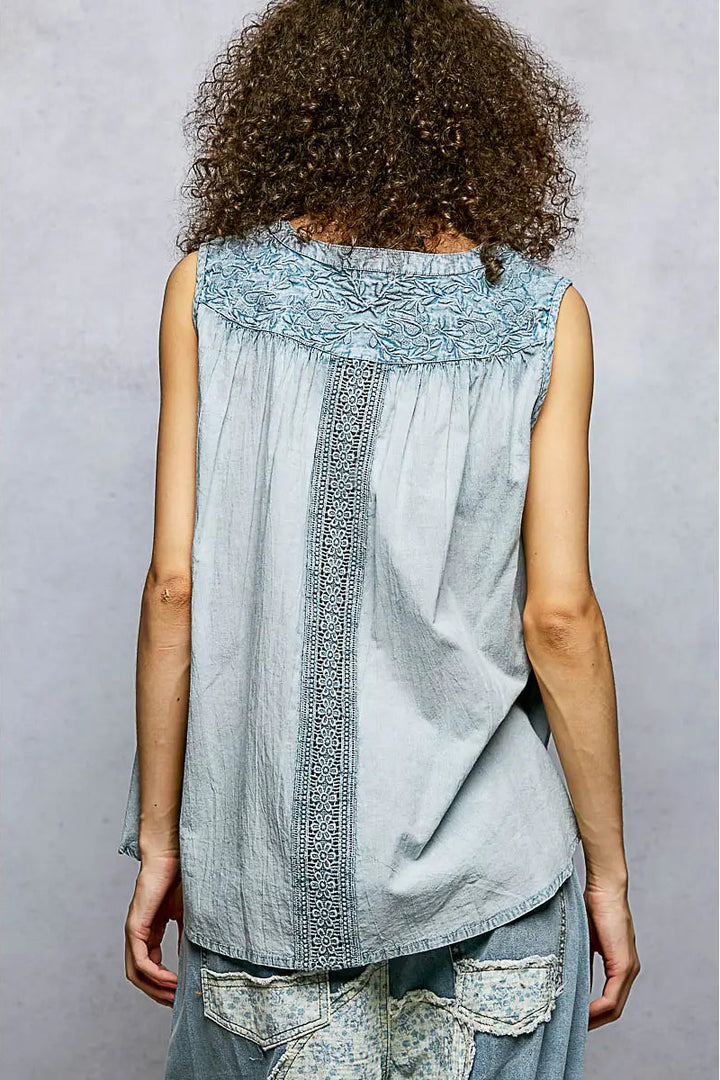 Vintage Breeze Cotton Blouse