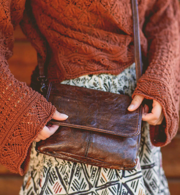 Bed|Stu Ziggy Teak Rustic Handbag